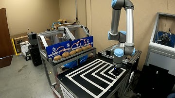 UR10e using RobotIQ Finishing Copilot Software and Potato Batteries