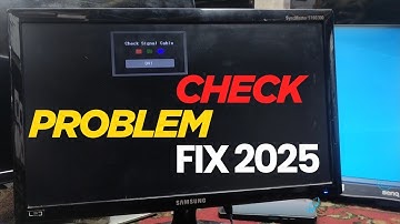 Check Signal Cable Problem Fix Samsung Monitor 2025 | Created by Afjal Hossain