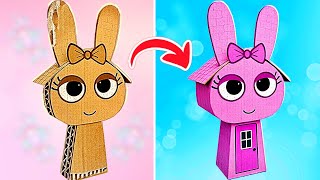 Don&#39;t Open Pinki EXE. House! *I Made A Tiny Cardboard Home For Sprunki*
