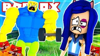 GETTING SUPER BUFF IN ROBLOX! DEFEATING MY GYM BULLY!