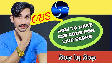 How to Make CSS Code for live Score in OBS Studio