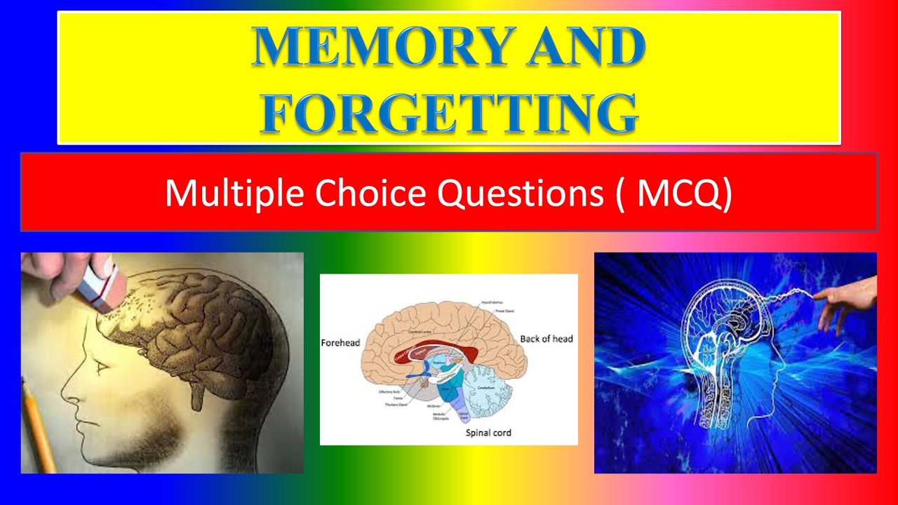 MEMORY AND FORGETTING - MCQ - For Applied Psychology for Nurses - 1st ...