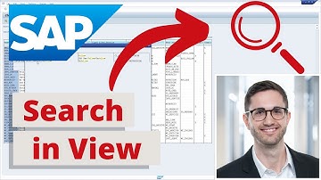 SAP Tip: Search in Table Maintenance View easily