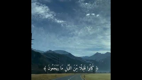 ﴿ كَانُوا قَلِيلًا مِّنَ اللَّيْلِ مَا يَهْجَعُونَ ﴾ القارئ سعود الشريم بدون حقوق 💙💙.