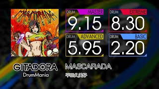 【GITADORA】 MASCARADA (MASTER ~ BASIC) Drum