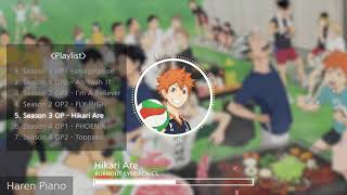 (1Hour)[Music Box] All Openings  Haikyuu!! (Season 1  4)