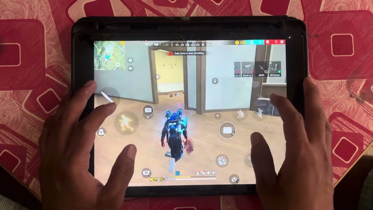 After long time  I played ipad 7th generation free fire six fingers handcam gamlay to for 100 sbkr