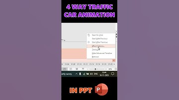 🚗 Car 4 Way Traffic Animation in PowerPoint #shorts #powerpoint #ppt