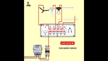 5 Switch 1 Fan Regulator 1 Socket 3 Holders Connection Diagram #electricboardconnection