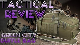 TACTICAL REVIEW |Green City Duffle Bag| (Green)