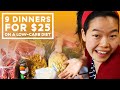 I made 9 lowcarb dinners for two people on a 25 budget in nyc