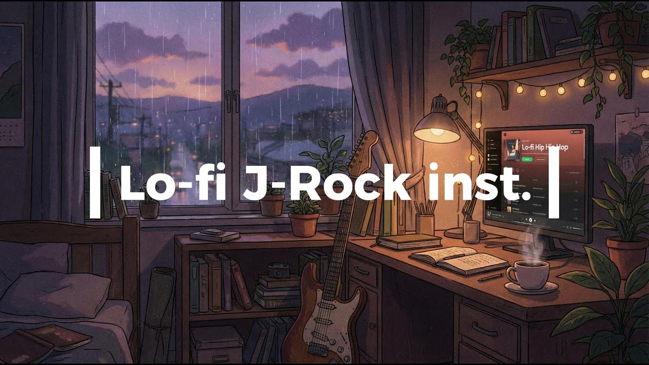 【1 Hour】日系搖滾 Lo-fi 純音樂 🎸 讀書/工作/放鬆專用 BGM | 懷舊動畫風 | FLOK_4O4