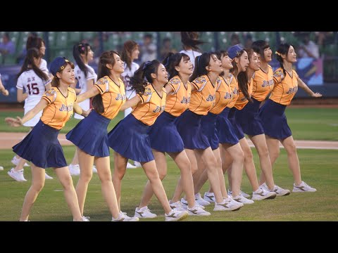 [4K60P] 230731 明星賽百位女孩震撼開場舞! 五隊女孩交換彼此的應援曲輪流跳! @台中洲際棒球場