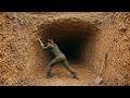 Building a Secret Underground Shelter for Survival. Bushcraft