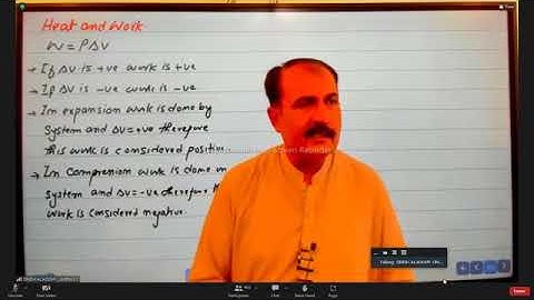 Heat and work by spsc Sindh academy umerkot leactures first year class physics thermodynamics