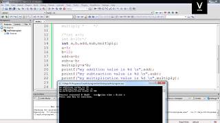 Tamil Tutorial C Programming Using Simple Operators