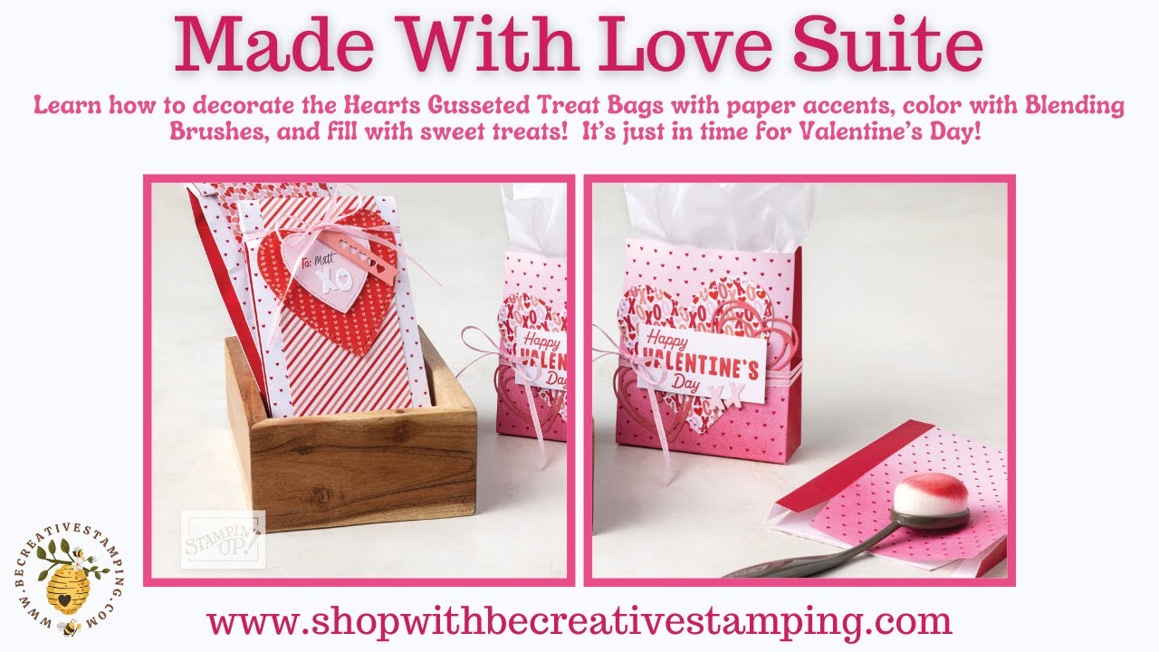 2026 Stampin' Up! Gusseted Heart Treat Bags (Easy to Make)--Facebook Live Replay (1/7/26)