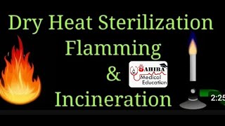 sterilization inoculating wire Loop by flaming! Red heat sterilization ! Dry heat sterilization