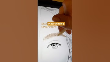 Microblading & shading practice using procreate ✨ #eyebrowtutorial #microbladingtutorial #ombrebrows