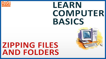 Learn Computer Basics || Zipping Files & Folders (English) || Digi Teacher