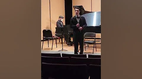 Nathaniel singing at University of Hartford