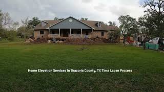 Brazoria County Home Being Elevated Above Bfe