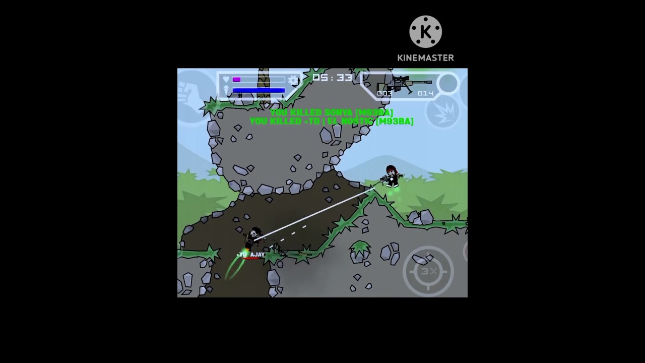 Top clips of mini militia classic melee shot (mmc)