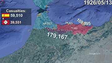 The Rif War using Google Earth