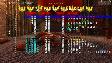 Quake 3 OSP: FFA game reddragon at crom servers