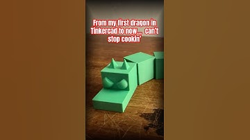 From my first dragon in Tinkercad to now…  can’t stop cookin’ #3dprinting