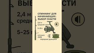 Спиннинг для начинающих  #рыбалка #советы
