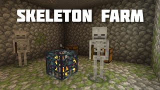 Skeleton farm | Minecraft PE Survival gameplay part 16