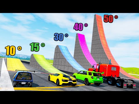 Which Ramp Gives Longest Jump - Beamng Drive