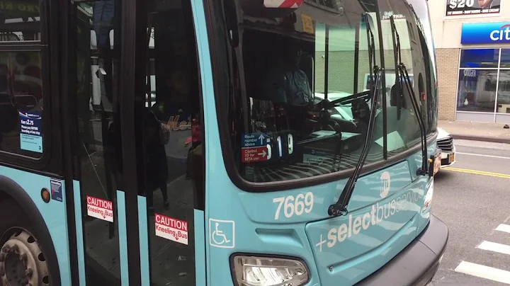 This is the new B82 SBS on the first day in Brooklyn