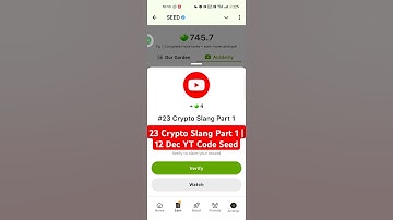 SEED Verify Code | #23 Crypto Slang Part 1 | SEED