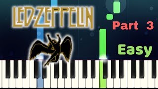 Led Zeppelin - STAIRWAY TO HEAVEN - Part 3 - Easy Piano Tutorial with SHEET MUSIC