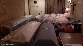 Dozens of bodies loaded up for cremation as NYC funeral homes struggle to keep up with d