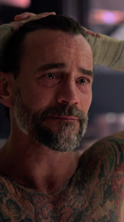 CM Punk in tears after main eventing WrestleMania for the first time 🥺 #WWE #WWEUnreal
