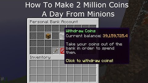 How To Get 2 Million Coins From Minions A Day | Skyblock From Scratch Ep.12
