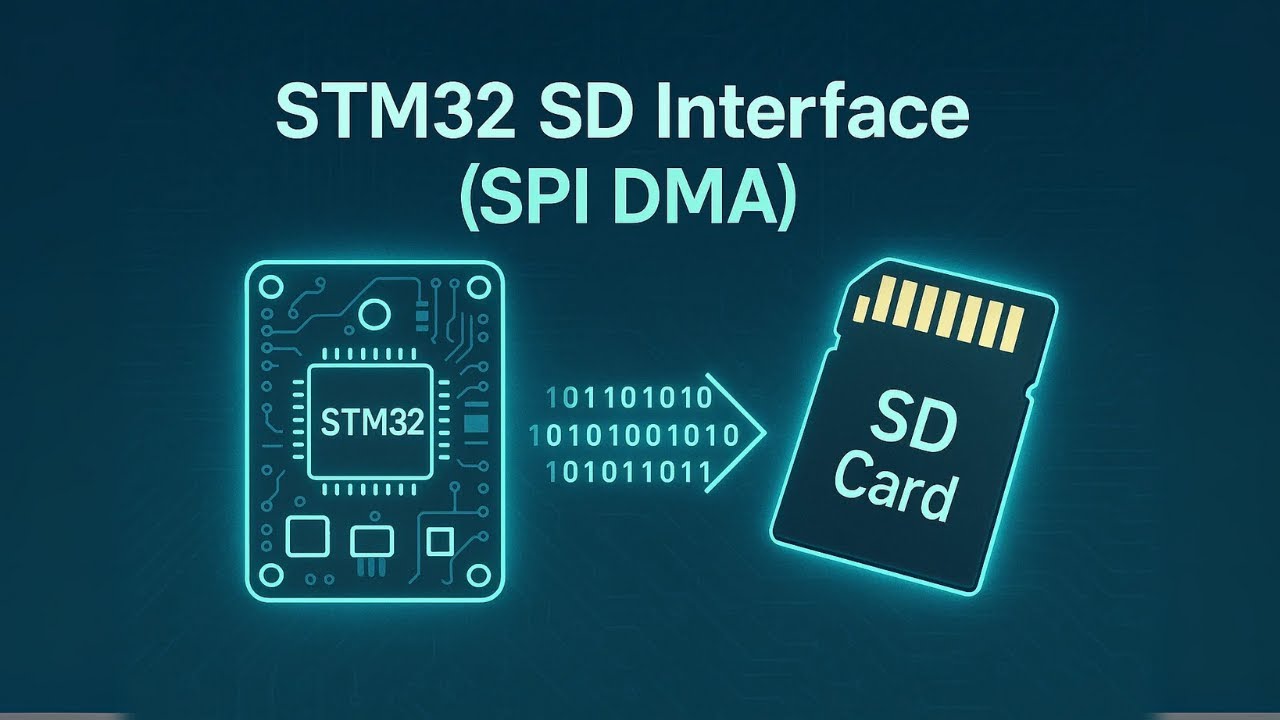 Interface SD Card with STM32 using SPI (DMA) | Cube-IDE | File Handling via UART