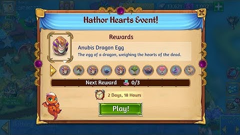 Merge Dragons Hathor Hearts Event 2021 All Mystic Cloud Keys