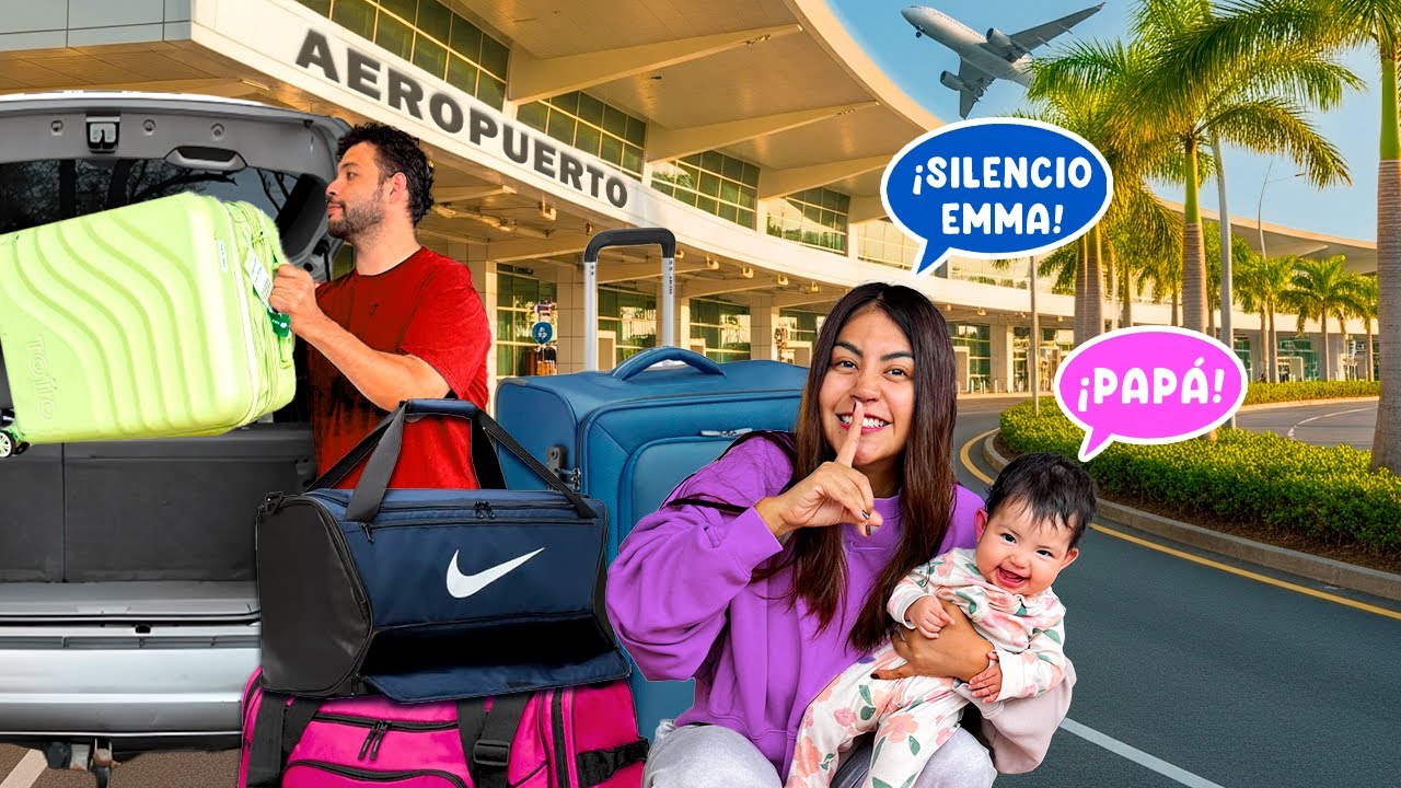 🤫 Nos escondemos en EL AEROPUERTO PARA SORPRENDER a OSWALDO✈️  ¡ASÍ REACCIONÓ!