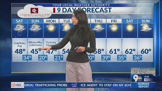 Rain chances continue overnight; fog Saturday AM