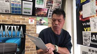 運転席にカーフィルム　車検の通るフィルム　透明断熱フィルム