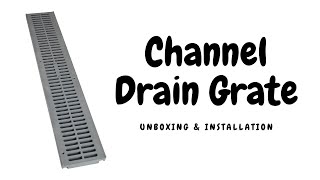 Replacing Damaged Plastic Channel Drain Grate for Driveways – Grey | Easy DIY Installation