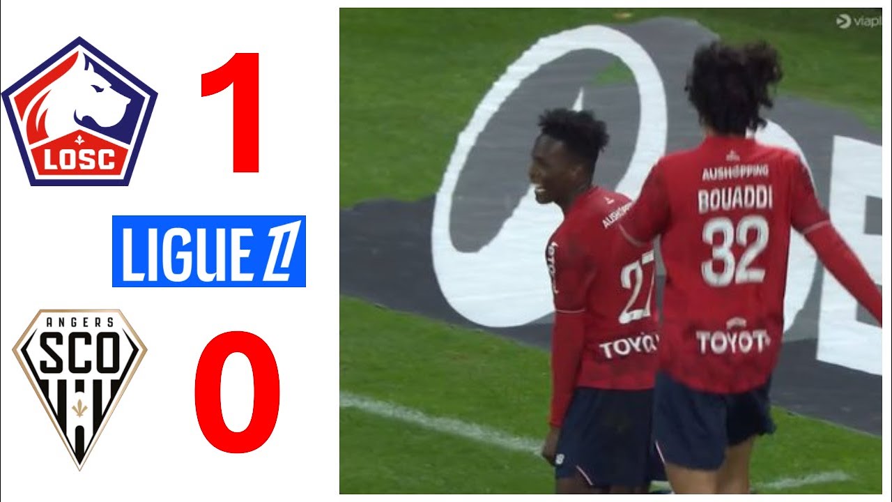 Lille 1 - 0 Angers - le but de la délivrance à la dernière seconde...