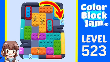 Color Block Jam Level 523 Solution Walkthrough
