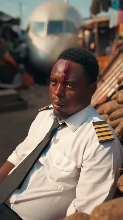 Pilot Use Airbus Enter Market 😂🍠✈️ ‘Na Yam I Jam!’ #PilotWahala #NaijaComedy #FunnyShorts #ai