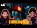 SHE WAS NOT READY! | Girlfriend Reacts To Chainsaw Man Episode 1 Reaction!