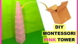 How to Make Montessori Pink Tower |DIY Montessori Toys